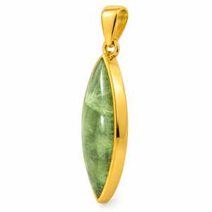 Ethnic Marquise Cut <b>Peridot</b> Pendant Gold Plated Bezel Setting Elegant Gemstone <b>Jewelry</b> Wholesale - Product Image 4