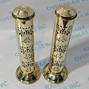 Torre de Incienso de Latón con Diseño de Árbol Tallado, Ecológica, Duradera, Hecha a Mano, para Aromaterapia, Meditación, Decoración del Hogar, Soporte para Quemador de Templo - Product Image 5