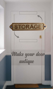 Placa de Latón Macizo Grabada Estilo Vintage para Puerta de Almacén, Letrero Decorativo Metálico Personalizable para Montar en la Pared, Ideal para Oficina u Hotel - Product Image 3
