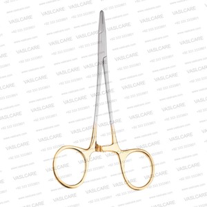 Porte-aiguille Halsey 5″ (13cm) à 4000 dents, pour gaucher, en carbure de tungstène, instrument chirurgical délicat pour la blepharoplastie par Vaslcare - Product Image 5