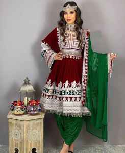 Vestidos de Novia Tradicionales Afganos, Traje Étnico para Mujer, Adecuado para Exportación de Ropa al por Mayor y Fabricación de Moda - Product Image 3