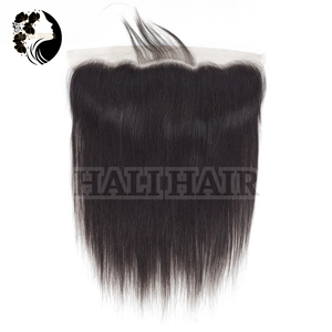Extensiones humanas Remy rectas vietnamitas de alta calidad de 100g, cierre Frontal de onda corporal de 13x4, súper teñido con doble dibujo, todos los colores - Product Image 3