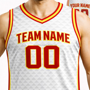 Uniforme de basketball respirant personnalisable de haute qualité – Créez votre propre tenue d'été à prix d'usine pour le sport - Product Image 3