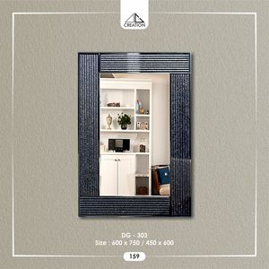 El espejo presenta un diseño audaz y contemporáneo que captura la atención al instante. Decoración artística para colgar en la pared. - Product Image 6