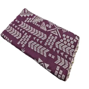 Plum Jacquard Towel Small Kilim Design 100% cotton wholesale beach bath towels peshtemal hammam pestemal turkish towel