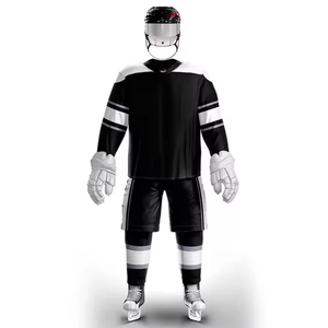 High Quality <b>Polyester</b> Ice Hockey Jersey Custom Designed with Sublimation Printing and Embroidered Team Logo - Product Image 3