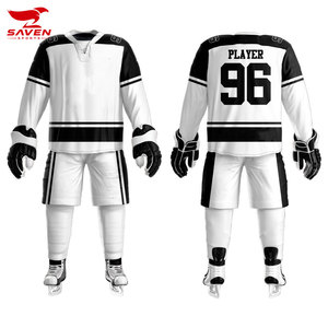Uniformes de hockey sur glace de haute qualité, différents designs, nouveau style, broderie personnalisée, fabricants professionnels d'uniformes de hockey sur glace - Product Image 1
