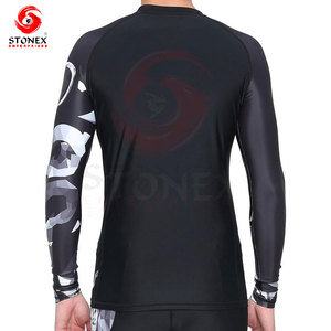 Camiseta de compresión de manga larga para hombre, transpirable, para gimnasio, entrenamiento, correr, ropa deportiva. - Product Image 4