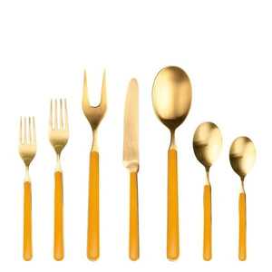 Ensemble de couverts en métal finition or décorative pour une présentation élégante à la maison, à la salle à manger, sur la table et lors de réceptions - Product Image 3