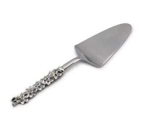 Couteau à gâteau élégant en métal avec finition polie miroir pour table de desserts de mariage et cérémonie de gâteau - Product Image 4
