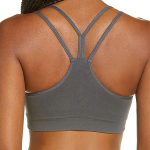 Women's <b>Strapless</b> Full Sports Bra Quick Dry Romantic Logo Fashionable Knitted Workout Top Online Best Seller Fitness Sports bra - Product Image 4