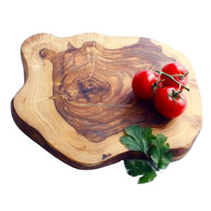 Bloque de corte de cocina de forma irregular Tabla de cortar de madera de bambú con acabado natural para exhibición de encimera Hecho EN LA India - Product Image 3