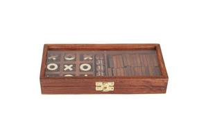 Boîte de jeu de dominos en bois faite à la main, jeux de dominos classiques en bois, fabricant et exportateurs indiens, jouets promotionnels - Product Image 5