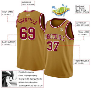 Jersey de Baloncesto Sublimado de Última Moda, Ropa Deportiva de Equipo, Nuevo Estilo, Cómodo, Jersey Juvenil de Baloncesto Americano OEM - Product Image 3