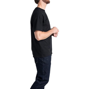 Men's Gray Regular Fit Cotton T-<b>Shirt</b> Short Sleeve O-Neck Solid Color Casual Jersey Knitted Blank Design - Product Image 6