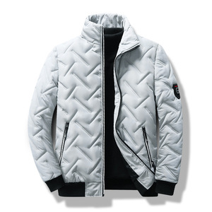 Veste matelassée coupe-vent décontractée pour homme, avec fermeture éclair sur le devant, broderie personnalisée OEM, prix usine Chine Bangladesh - Product Image 3