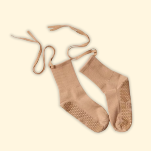 Women <b>Grip</b> Pilates <b>Socks</b> Cotton Letter <b>Custom</b> Anti-Slip Yoga Crew with Straps Pattern Embroidery Eco-Friendly Quick Dry - Product Image 1
