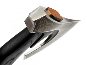 New Premium Handmade High Carbon Steel Viking <b>Axe</b> Head with Ash <b>Wood</b> Handle for Camping & Outdoor Use - Product Image 4