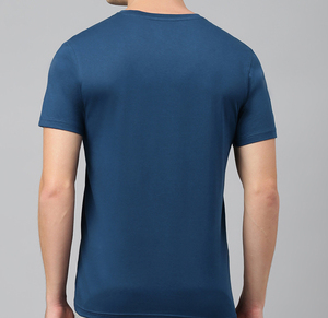 T-shirt basique en coton pour homme, coupe classique, léger, manches courtes, uni, décontracté, pour la mode streetwear, OEM ODM personnalisé - Product Image 2