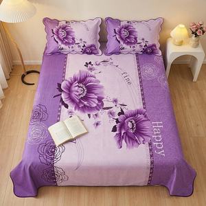 Draps de lit vintage en coton imprimé à fleurs, tissu grossier double couche, vente en gros, fournisseur et fabricant - Product Image 4