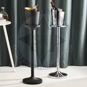 American Style Stainless Steel 5L Rectangular Ice <b>Bucket</b> Home Bars Restaurants Parties Beer Wine SHREE RADHEY Sustainable Floral - Product Image 2