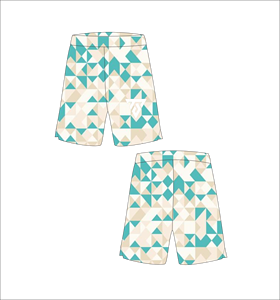 Shorts de basket-ball en mesh personnalisés pour hommes, sublimation, séchage rapide, entraînement, gym, fitness, sport, blanc, gris, motif Topo Swirl - Product Image 2