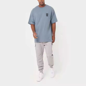 Camisetas Extra Grandes para Hombre, de Corte Holgado, con Logotipo Personalizado, Último Diseño, Transpirables, 100% Algodón, Gran Venta - Product Image 6