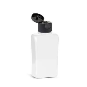 Envase Cosmético Personalizado para Crema Corporal o Loción, Tapa Abatible, Impresión Serigráfica, Botella Plana de Plástico PET de 250 ml, Color Personalizado - Product Image 4