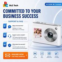 Caméra de vlogging professionnelle DLC DC325W 8K à double écran avec autofocus, caméscope numérique sans miroir pour YouTube, TikTok et équipement de blogueur