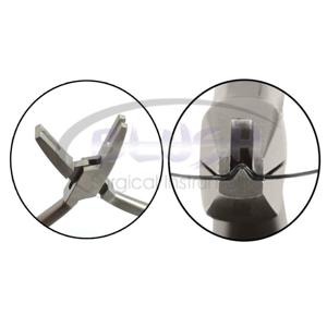 Orthodontic Dental <b>Pliers</b> for NiTi Stainless Steel Round Archwires Stop V-Bend Manual Metal Material By Blush Surgical - Product Image 6