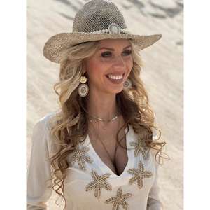 Vestido Mini Bohemio Bordado con Cuello en V para Mujer, Manga Larga, Casual de Playa, Verano, Beige, 100% Poliéster Ecológico - Product Image 3