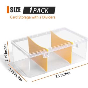 1 Confezione da 400 Divisori in Plastica per Scatole Porta Carte Collezionabili - Organizzatore per Carte Sportive e da Baseball - Product Image 2
