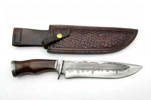 Cuchillo de Carnicero Artesanal de Acero con Alto Contenido de Carbono, Mango de Madera, Herramienta de Cocina - Product Image 3