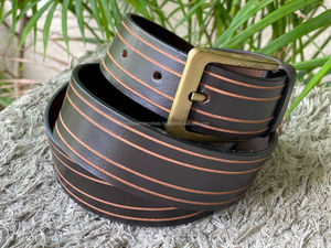 Nuevo cinturón de cuero con hebilla para hombre, cinturón informal Formal impecable de alta calidad, cinturón marrón de cuero genuino para hombre con hebilla ajustable - Product Image 4