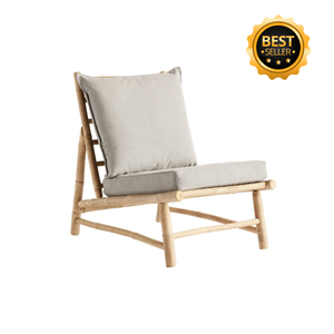 Nouveau design diviseurs d'écran en bambou classique matériau naturel meubles d'extérieur décor de jardin salle à manger plage PP chaise d'extérieur - Product Image 1