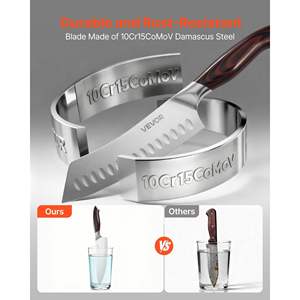 Juego de Cuchillos de Cocina de 5 Piezas de Acero Inoxidable con Alto Contenido de Carbono, Duradero, Resistente a la Oxidación, Profesional, Ergonómico y Resistente a las Grietas - Product Image 4