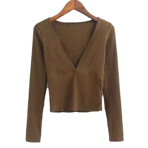 Camisetas de marca personalizada de algodón 100% para mujer, nuevo diseño estampado de manga completa, apliques de patrón sólido de verano, decoración de encaje transpirable - Product Image 6