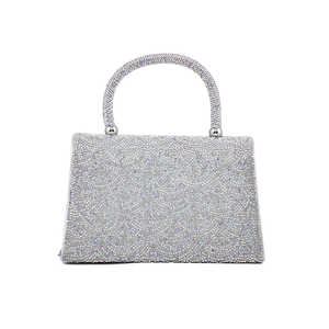 Sac de soirée à bandoulière élégant en argent AB P24334 Sacs de soirée fantaisie - Product Image 1