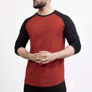 T-shirt de fitness à manches longues pour homme, taille personnalisée, 100 % coton, séchage rapide, écologique, respirant, léger, nouveauté - Product Image 3