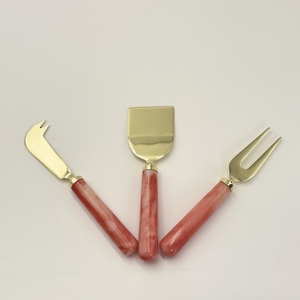 Ensemble de couteaux à fromage et outils de dernière génération en acier inoxydable avec manche en résine pour une utilisation à la maison ou en hôtel à un prix raisonnable - Product Image 3