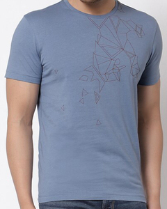Camiseta de Algodón Estampada Personalizada de Alta Calidad para Hombre, Corte Regular, Cuello Redondo Informal, Camiseta Básica para la Moda de Verano y la Comodidad Diaria - Product Image 1