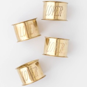 High Quality Minimalist Customizable Aluminum Eco-Friendly Napkin <b>Rings</b> Elegant Tabletop Decor Party Use - Product Image 2