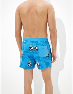 Quick Dry Canvas Casual Short <b>Mens</b> Beach Swim Shorts Plus Size Anti-UV Breathable Swim <b>Trunks</b> Closure - Product Image 1