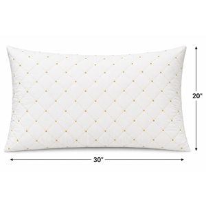 Almohada para Cama de 20x30 Pulgadas, Cojín Suave Bordado para Hogar y Hotel - Product Image 1
