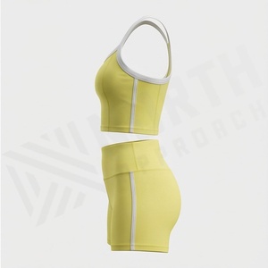 Conjunto de Yoga sin Costuras para Mujer, Tela Cepillada, Ajuste Ceñido, Secado Rápido, Cintura Alta, Levanta Glúteos, Traje para Gimnasio, Fitness, Entrenamiento y Running - Product Image 3