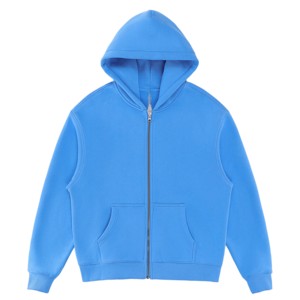 เสื้อฮู้ดซิปผู้ชายสีเขียวเข้มแบบสั่งทำพิเศษ ทรงปกติ ผ้าฝ้าย 100% เสื้อกันหนาวขนแกะ ขายส่ง เสื้อผ้าลำลองแนวสตรีท ขายส่งจำนวนมาก B2B สหรัฐอเมริกา - Product Image 5
