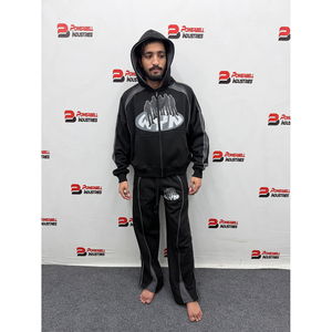 <b>Men</b> Winter Oversized Tracksuit Set Full Zip Hoodie Jogger Pants Casual Streetwear Sports Training Two Piece <b>Sweat</b> <b>Suit</b> - Product Image 1