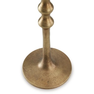 Soporte para Velas Nórdico Minimalista Dorado, Juego de Dos Pedestales Delgados de Metal Contemporáneo, Pilar Decorativo de Latón de Estilo Moderno de Mediados de Siglo - Product Image 2