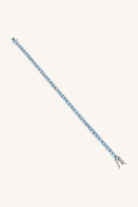 Pulsera de Topacio Azul en Plata de Ley 92.5 KLSB-20494 - Product Image 4