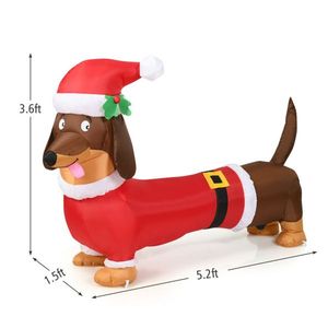 5 Feet <b>Inflatable</b> Christmas Dog Outdoor Holiday Yard Decorations for Christmas - Product Image 1